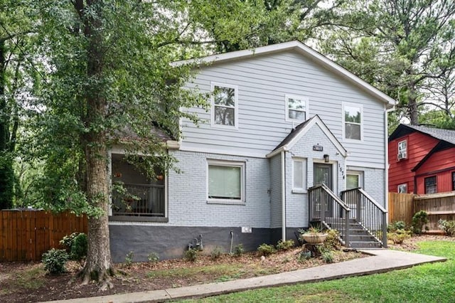 view of front of property