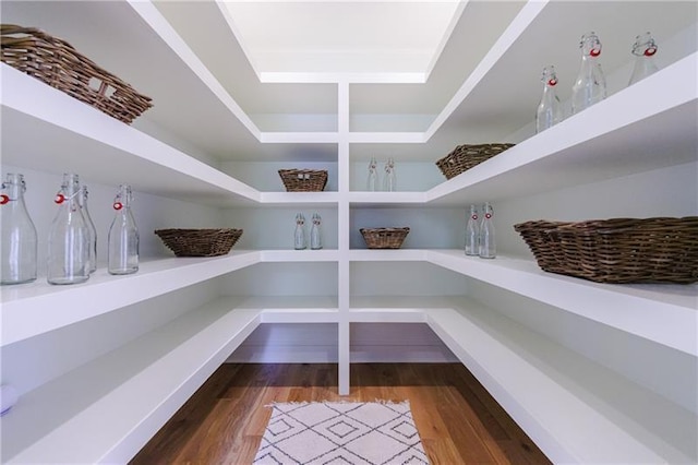 view of storage area