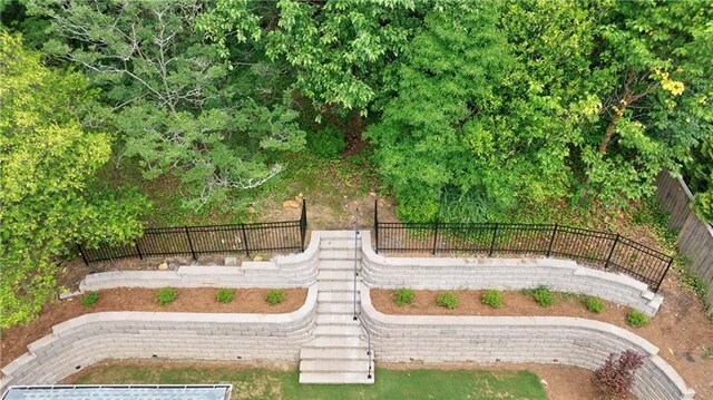 surrounding community featuring fence private yard