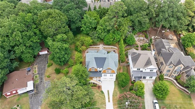 drone / aerial view featuring a residential view