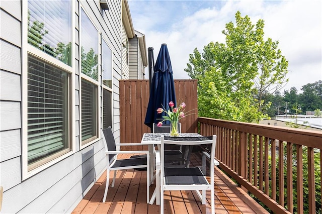 3133 Quinn Pl, Atlanta, GA 30341 - wooden deck with outdoor dining area