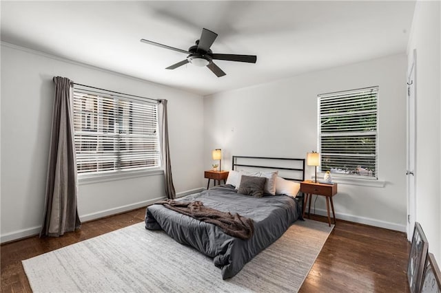 2240 Cheshire Bridge Rd NE Unit 206, Atlanta, GA 30324 - bedroom featuring wood finished floors and a ceiling fan
