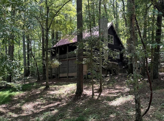 7790 Atlanta Newnan Rd, Chattahoochee Hills, GA 30268 - exterior space featuring a wooden deck
