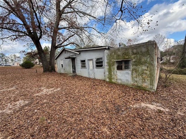 view of back of property