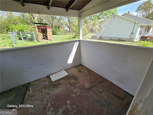 1243 Hill St NW, Conyers, GA 30012 - view of patio / terrace featuring fence