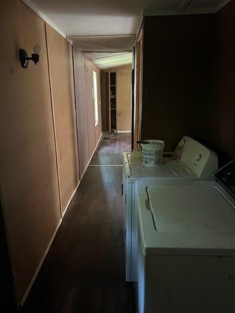 laundry area featuring washer and clothes dryer