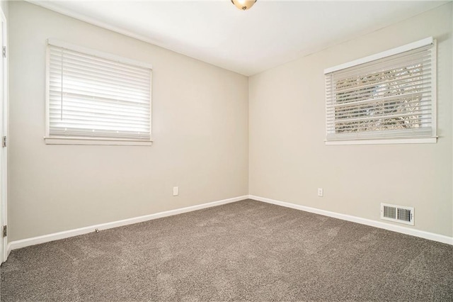 carpeted empty room with a wealth of natural light