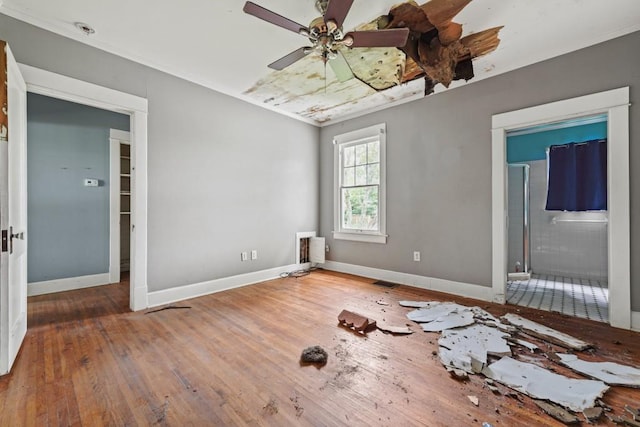 10 Shadburn Ferry Rd, Buford, GA 30518 - unfurnished room with hardwood / wood-style floors and ceiling fan