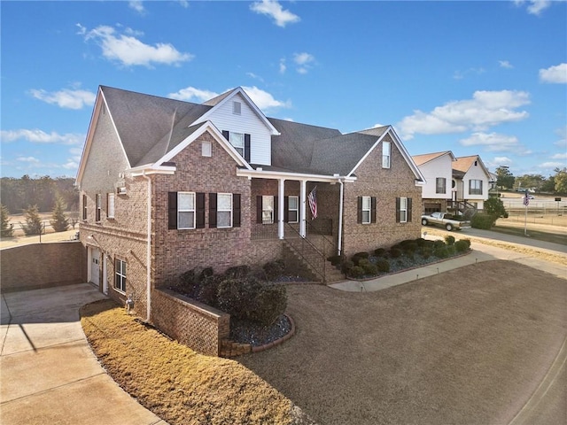 view of front of home featuring a garage