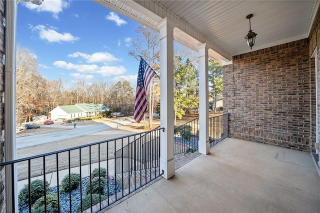 view of patio / terrace with covered porch