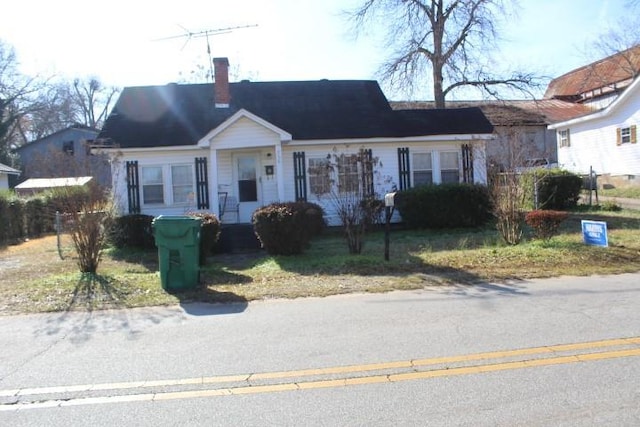 view of single story home