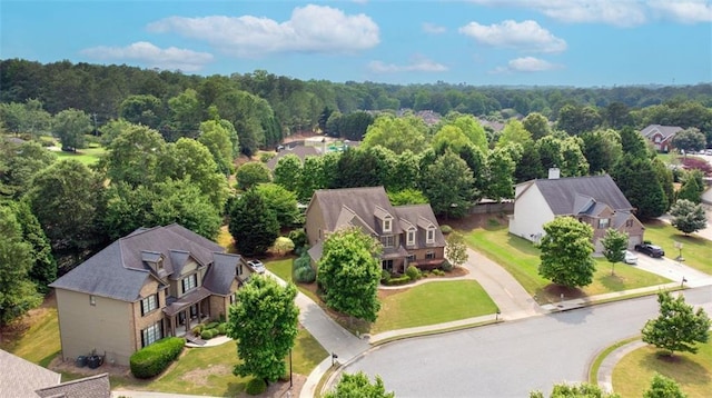 1771 Silvergrass Ln, Grayson, GA 30017 - aerial perspective of suburban area with a forest