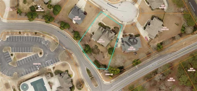 1771 Silvergrass Ln, Grayson, GA 30017 - aerial overview of property's location with property parcel outlined