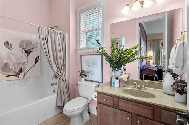 1771 Silvergrass Ln, Grayson, GA 30017 - full bath with shower / tub combo, vanity, and tile patterned floors