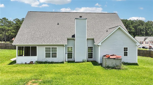 237 Raventree Ln, Griffin, GA 30224 - rear view of house featuring a chimney and a shingled roof