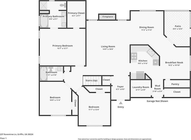 237 Raventree Ln, Griffin, GA 30224 - view of property floor plan
