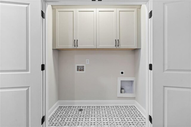 235 Briscoe Way Unit 7, Alpharetta, GA 30009 - washroom featuring cabinet space, hookup for a washing machine, hookup for an electric dryer, and baseboards