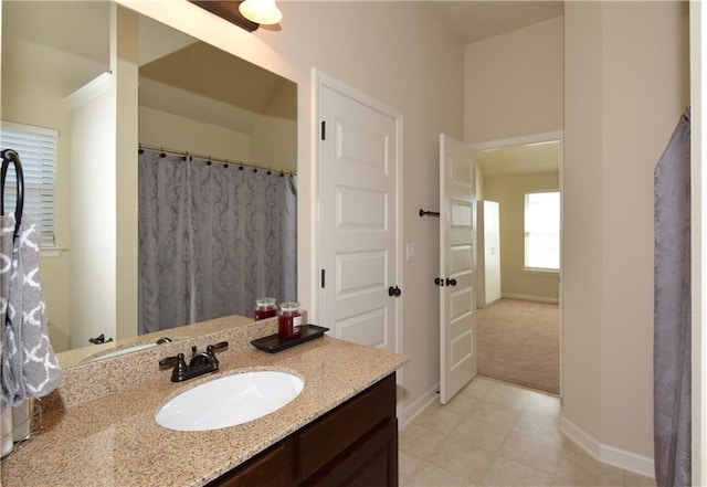 bathroom featuring vanity