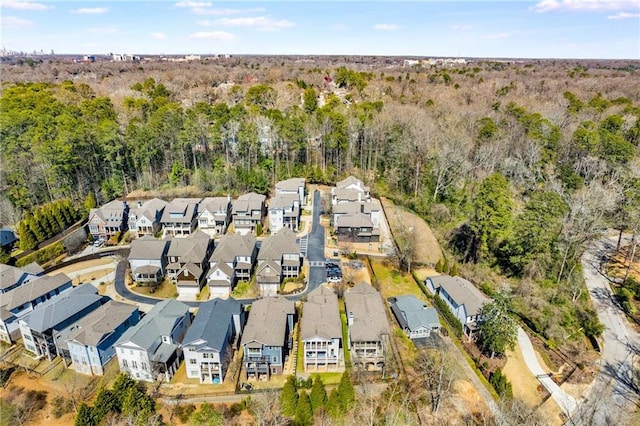 birds eye view of property featuring a residential view