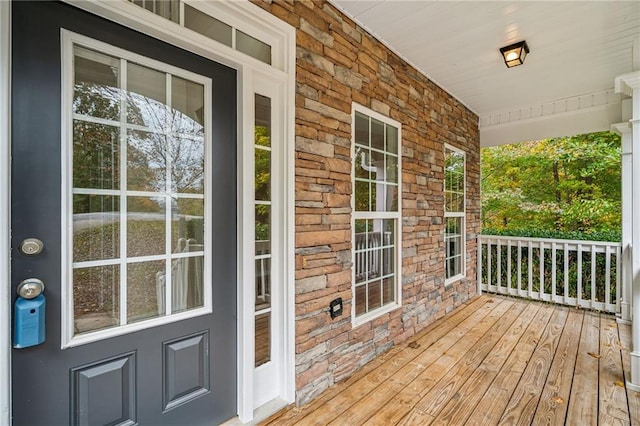 exterior space featuring covered porch