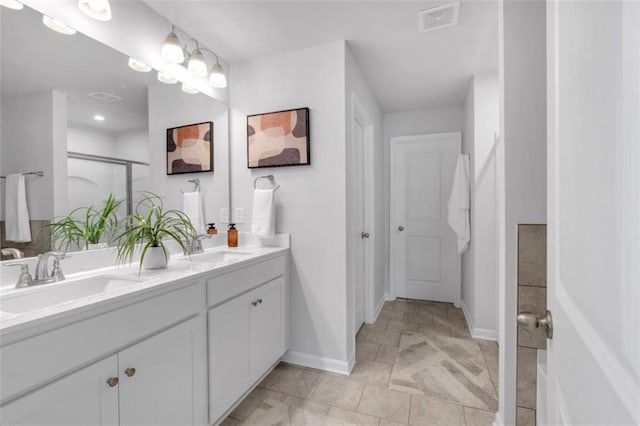 1311 Park Center Cir, Austell, GA 30168 - bathroom with double vanity and a shower