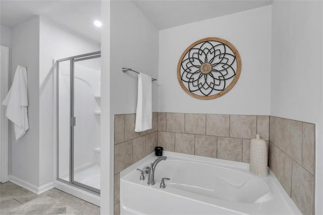 1311 Park Center Cir, Austell, GA 30168 - bathroom featuring a shower stall and a bath