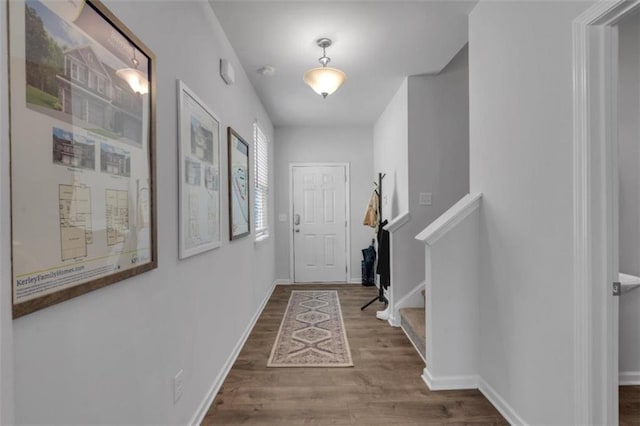 1311 Park Center Cir, Austell, GA 30168 - doorway featuring wood finished floors and stairs
