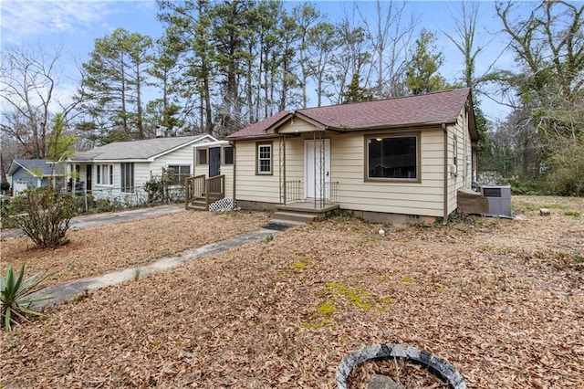 2309 Carver Dr NW, Atlanta, GA 30314 - view of front of home with central AC and roof with shingles