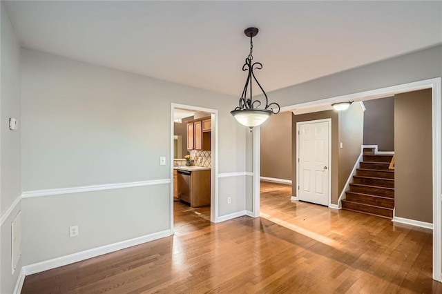 interior space featuring hardwood / wood-style floors