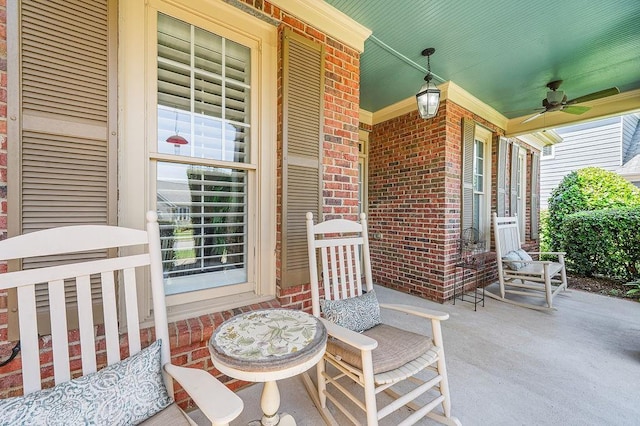7731 Sleepy Lagoon Way, Flowery Branch, GA 30542 - porch featuring ceiling fan