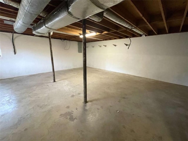 view of basement