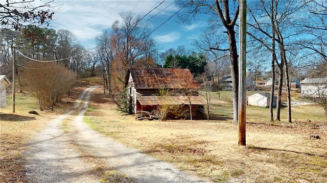 view of road