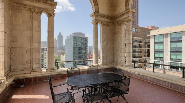 view of balcony