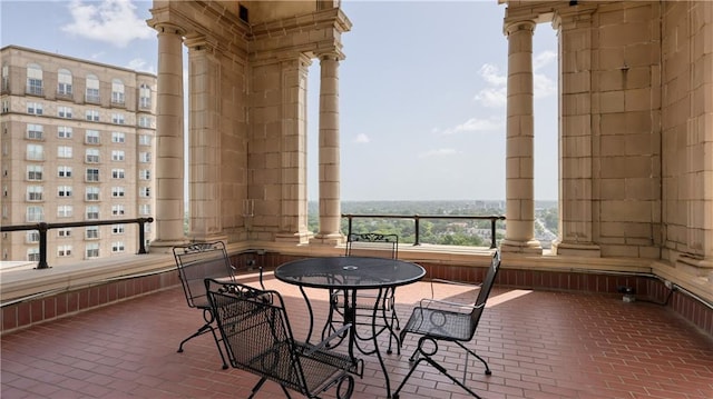 view of balcony