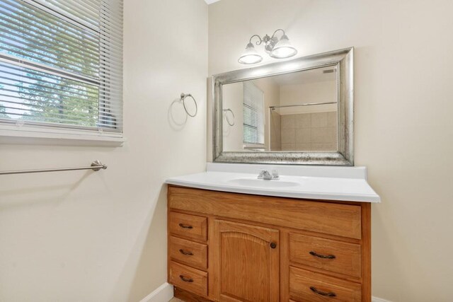4400 Hickory Wood Ln, Atlanta, GA 30360 - bathroom featuring vanity and baseboards