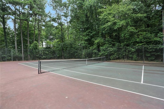 view of tennis court