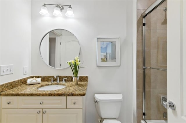 2828 Peachtree Rd NW Unit 1502, Atlanta, GA 30305 - full bath featuring vanity and shower / bath combination with glass door