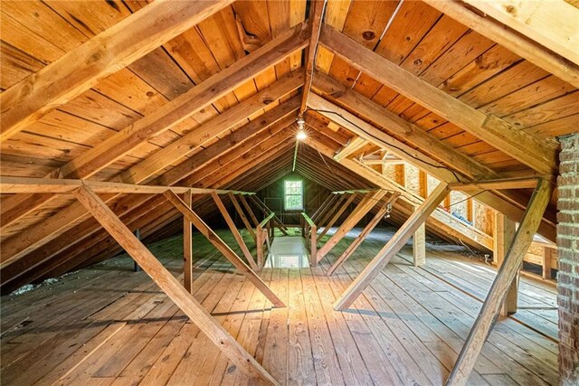 131 Lively St, Norcross, GA 30071 - unfinished attic with an upstairs landing
