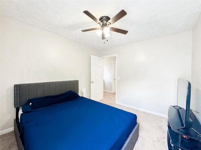 320 Kentshire, Lawrenceville, GA 30044 - bedroom with ceiling fan, light colored carpet, and a textured ceiling