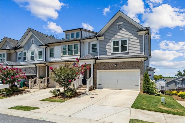 243 Retreat Ln, Canton, GA 30114 - view of front of property with a garage, driveway, and brick siding