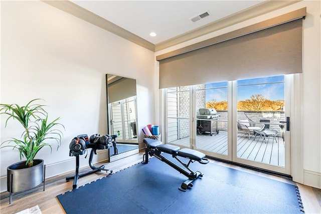 661 Auburn Ave NE Unit 10, Atlanta, GA 30312 - exercise area with wood finished floors and recessed lighting