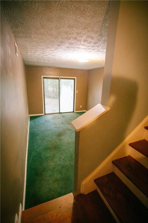 4190 Heather Way, Cumming, GA 30041 - stairway featuring carpet