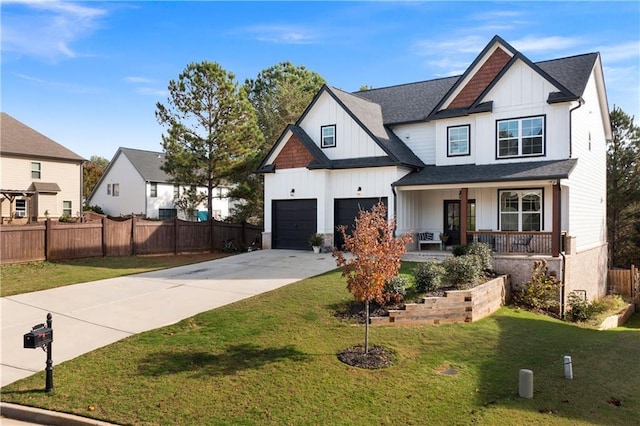 4 Doe Ct SE, Cartersville, GA 30120 - view of front facade with board and batten siding, a porch, driveway, and roof with shingles
