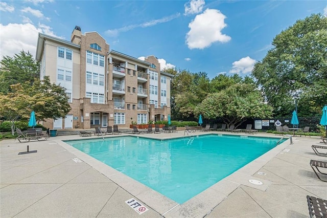 pool featuring a patio