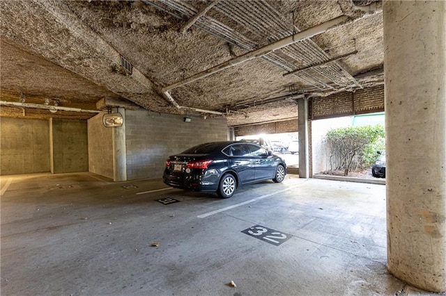 view of parking deck