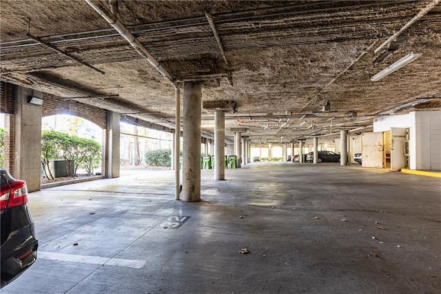 view of parking deck