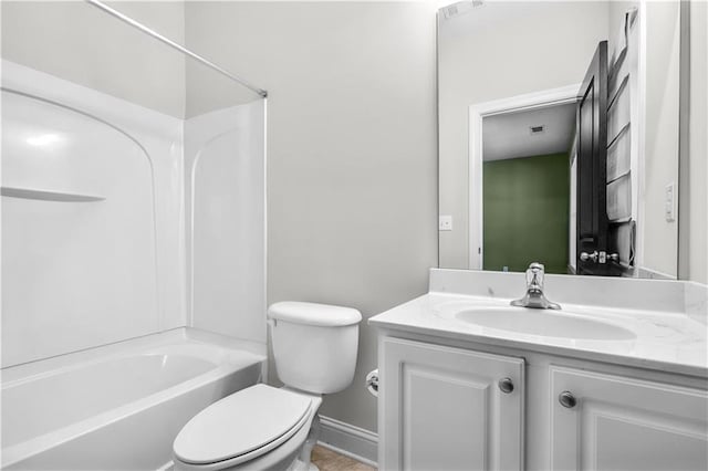 5748 Pine Oak Dr NW, Norcross, GA 30092 - full bathroom featuring toilet, baseboards, vanity, and  shower combination