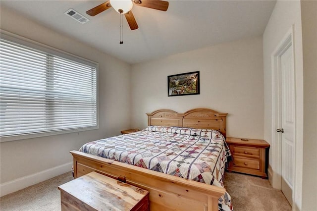 4191 Secret Shoals Way, Buford, GA 30518 - bedroom featuring light colored carpet, baseboards, and ceiling fan