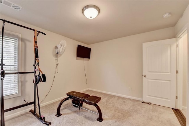 4191 Secret Shoals Way, Buford, GA 30518 - exercise room featuring light carpet