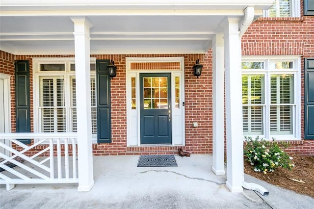 1304 Carrington Way, Lawrenceville, GA 30044 - entrance to property with brick siding and covered porch